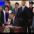 President Barack Obama received a standing ovation and loud cheers in a packed East Room before he announced an executive order prohibiting federal contractors from discriminating on the basis of […]