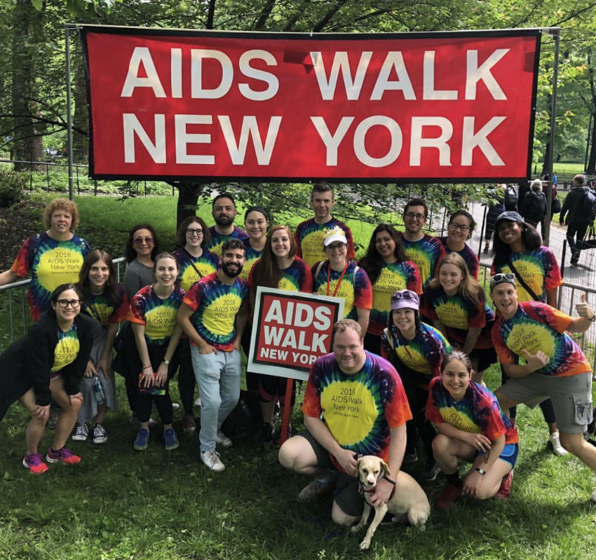 The Deutsche Bank AIDS Walk contingent