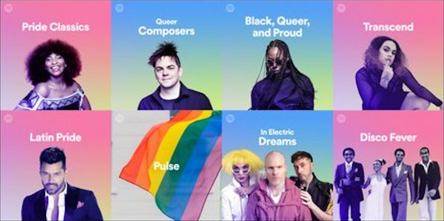 spotify pride playlists, lgbtq, gay, music, queer