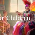 A drag queen dressed in a red mohawk and rainbow-colored skirt reads to elementary school kids. An androgynous blonde child in a pink dress listens closely. Hung on the classroom […]